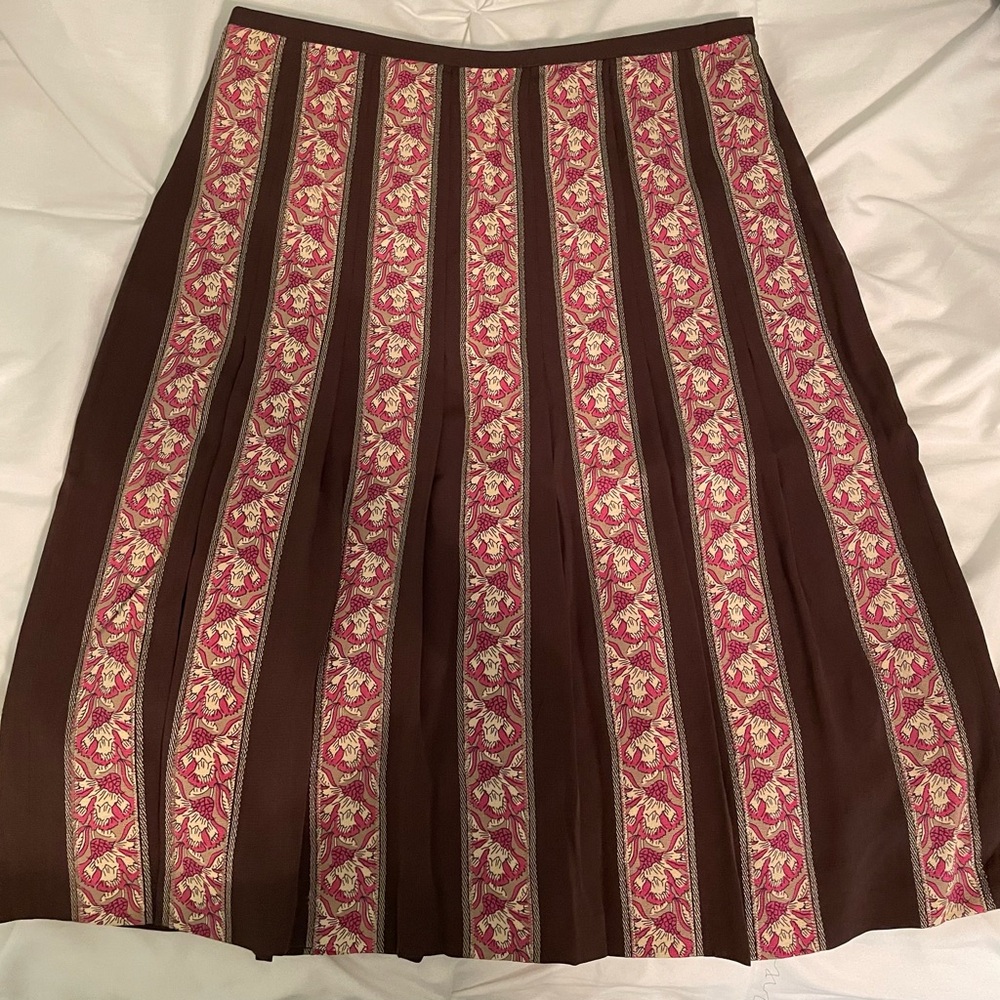Ann Taylor Loft Silk Skirt size 0P